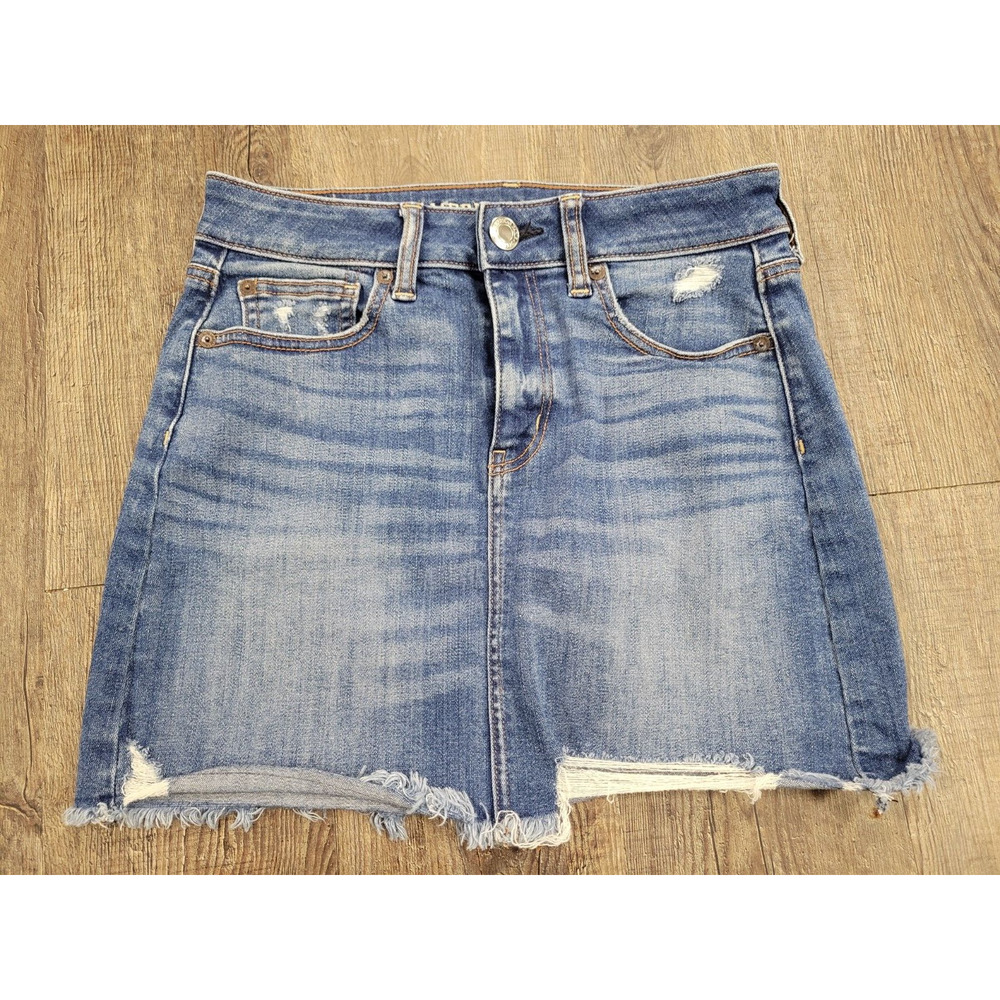 American Eagle Outfitters Light Blue Denim Mini Skirt